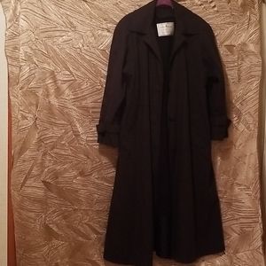 Vintage london fog trench coat black
